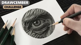 Drawing Old EYE Full of Wrinkles - Time-lapse
