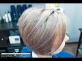 Coloration #3 Креативное окрашивание. Графит с лавандовыми прядями