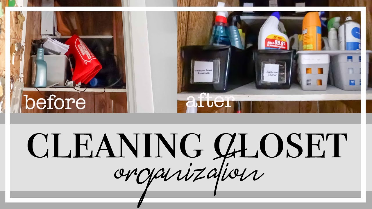 Cleaning Closet Organization - Clean and Scentsible