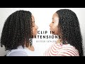 Natural Curly Clip in Extension Install with BetterLength 2022