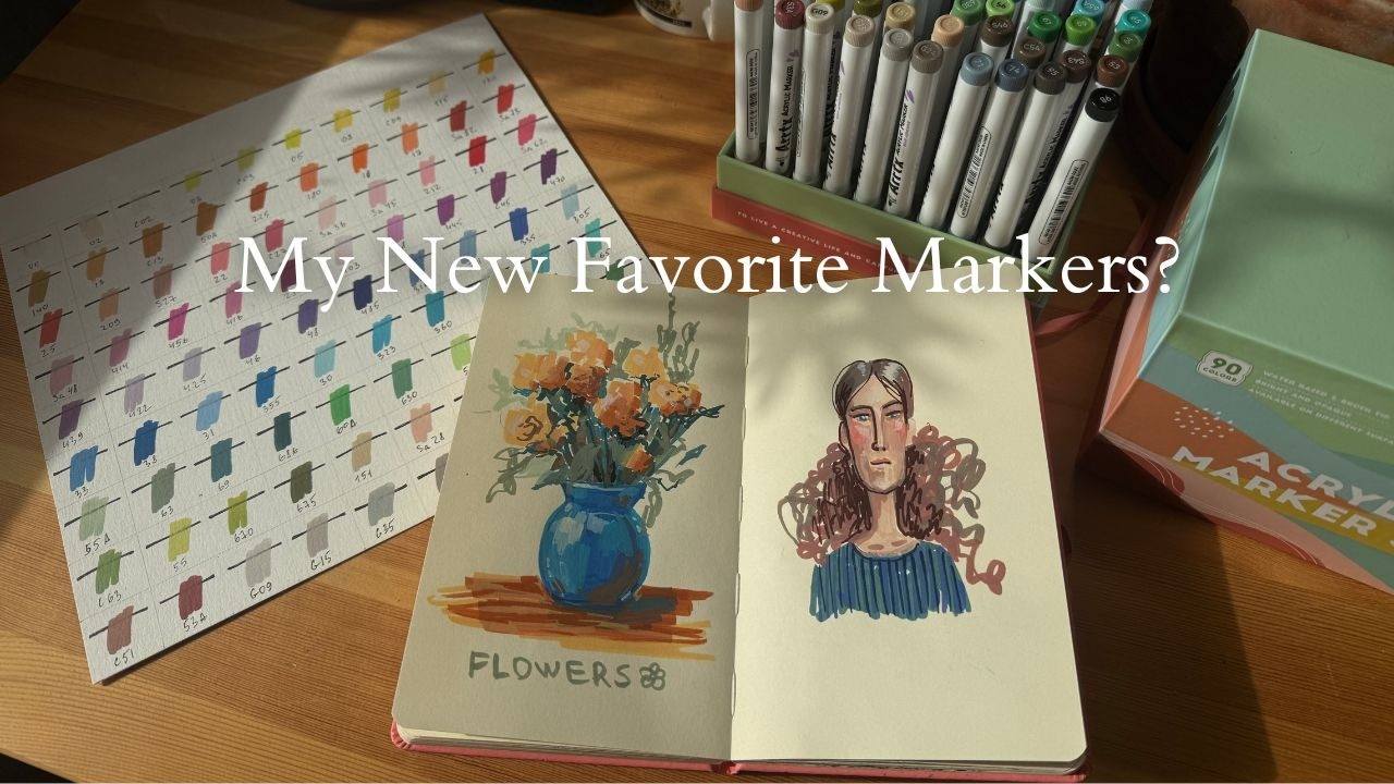 Are These the Best Budget Acrylic Markers? Arrtx 90 Set Review