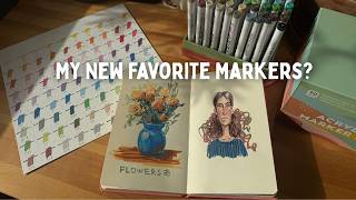 Arrtx Acrylic Marker Review: Drawing a Portrait &amp; Flowers
