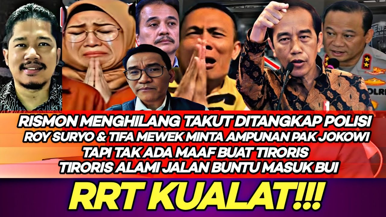 Kabar Terkini‼️Rismon Menghilang Ditelan Bumi Roy Suryo & Tifa Menangis Takut Dipenjara RRT Kualat