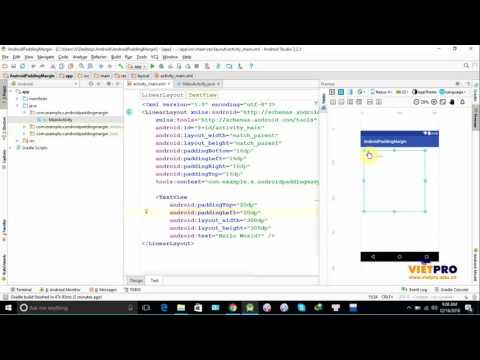 Android cơ bản 17 - Android Padding Margin - Học Lập Trình Android Miễn Phí