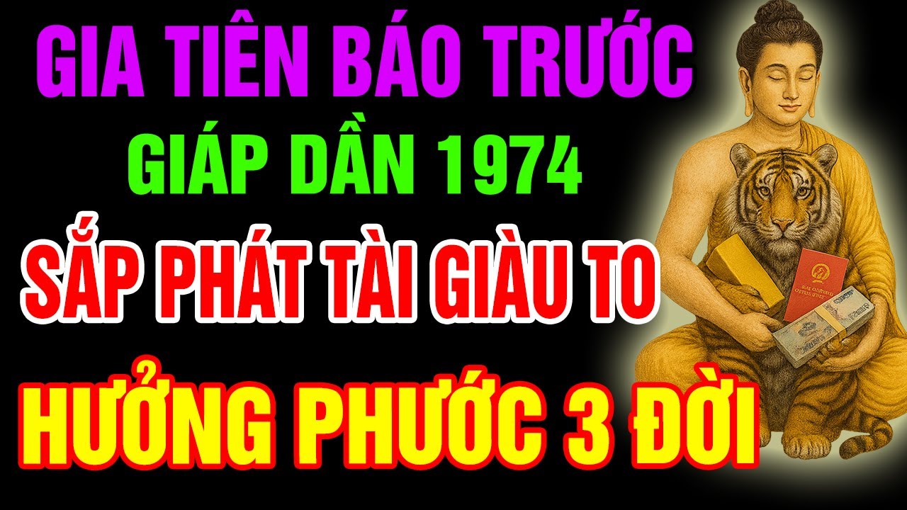 Gia Tiên Báo Lộc, Giáp Dần 1974 Sắp Phát Tài Giàu To, Tiền Bạc Ùn Ùn Kéo Đến Nếu Có 10 Điềm Lành Này