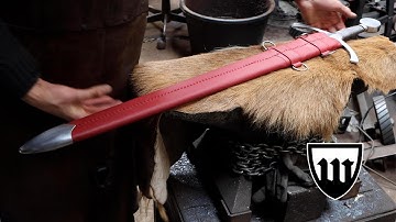 Forging the Whitewolf sword, part 5, making the scabbard.