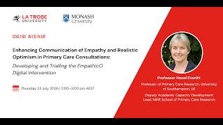 Enhancing Empathy and Realistic Optimism in Primary Care Consultations | Professor Hazel Everitt