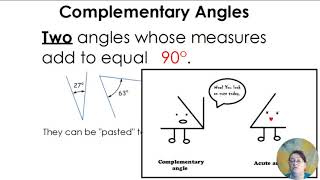 Geometry Basics - Angle Relationships Part 1