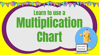 Learn how to use a multiplication chart for multiplication facts.