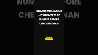 isNaN in JavaScript is Lying - It Converts Strings to NaN First