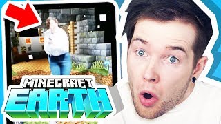 Reacting to NEW Minecraft Earth GAMEPLAY!