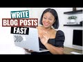 Create Blog Posts for a Month in One Day | Write Blog Posts Fast