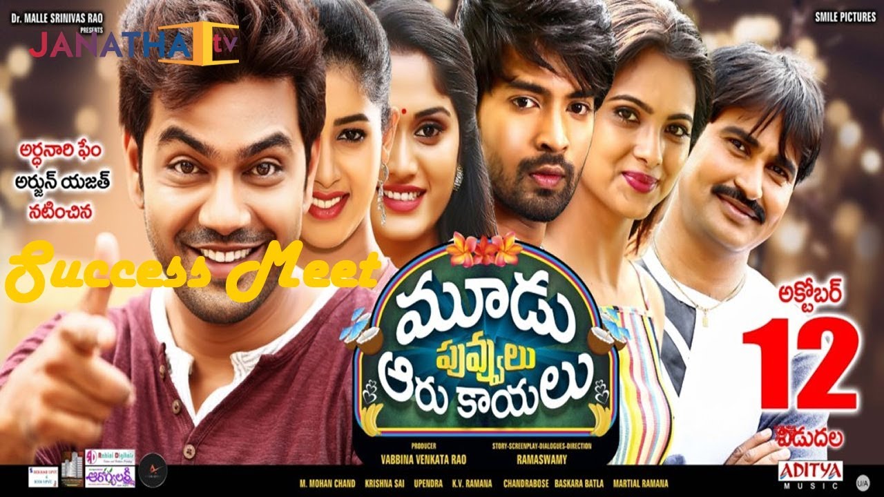 Moodu Puvvulu Aaru Kayalu success meet || JanathaTV