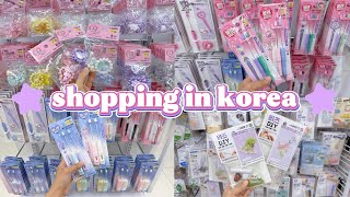 shopping in korea vlog 🇰🇷 daiso beads market OPEN! 🎀 making DIY beads accessories!