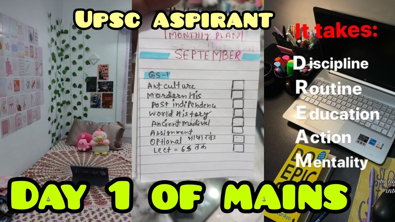 Finally Starting Mains Preparation