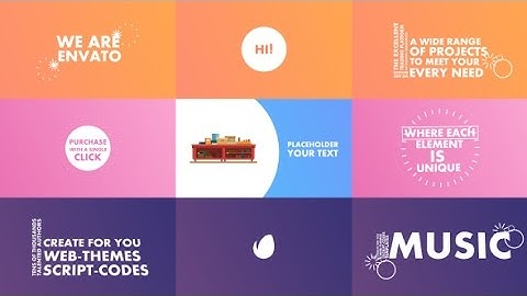 After Effects Template: Dynamic/Kinetic Typography Openers / Promo / Intro