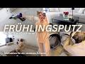 XXL FRÜHLINGSPUTZ 🌷 *Wohn- und Esszimmer* | Motivation für ein sauberes Zuhause 🏠