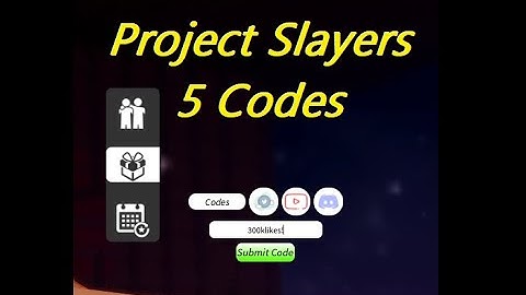 Project Slayers 5 Codes (in Description too) - Project Slayers