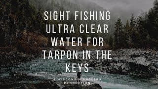 SIGHT FISHING ULTRA CLEAR WATER FOR TARPON IN THE KEYS!!!!
