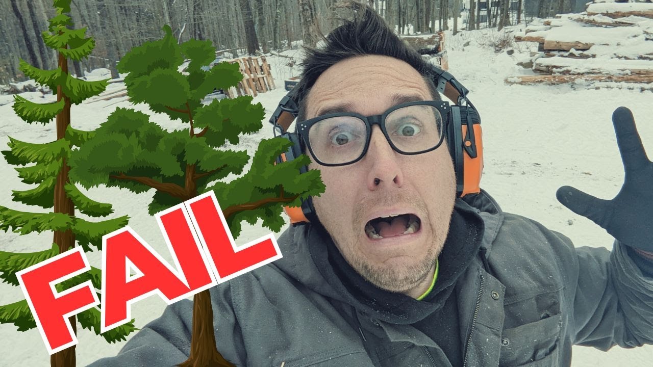 Idiot Farmer with a TREE FALLING FAIL! - YouTube