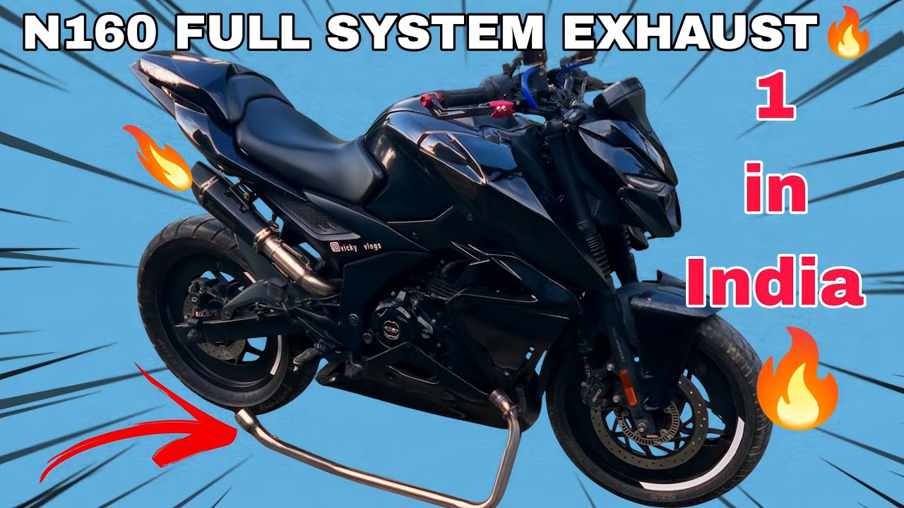 N160 Full system exhaust 🔥🔥 VERY LOUD SOUND 🤯