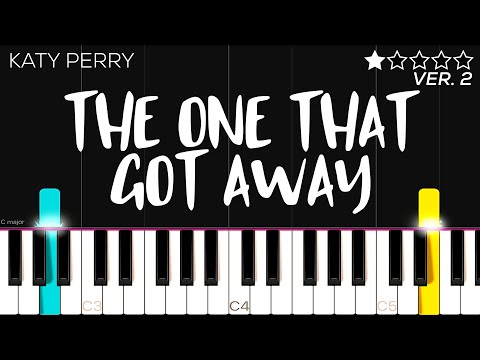 Katy Perry - The One That Got Away | EASY Piano Tutorial