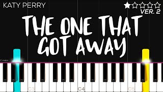 Katy Perry - The One That Got Away | EASY Piano Tutorial