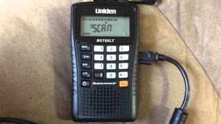 Quick setup of the Uniden BC75XLT Portable Police Scanner/Weather Radio