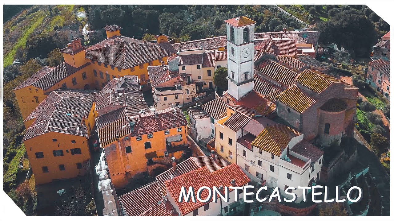 Montecastello - Borgo Medievale - Pisa - Mini documentario (4K) - Tour a piedi e Fly Tour (2024)