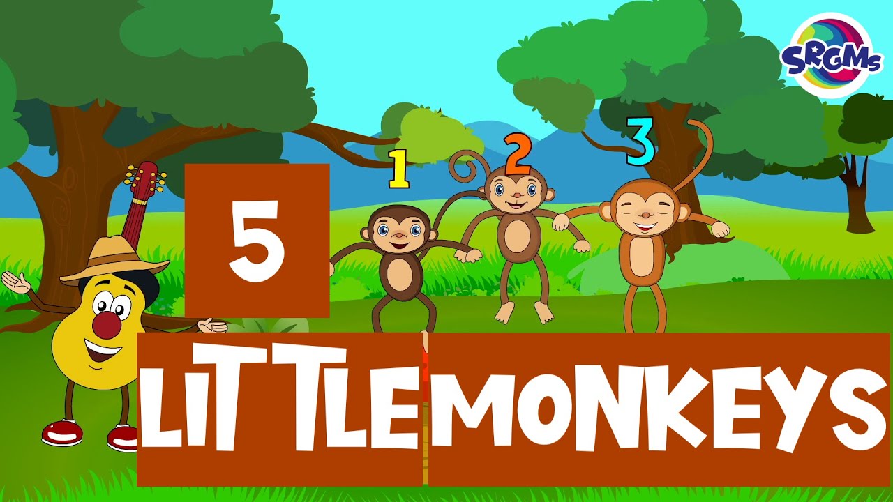 Five Little Monkeys | Nursery Rhymes and Kids Songs | Songs for ...