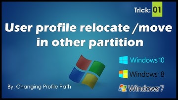 How to Relocate User Profile in windows 10,8 1 & 7 || Part 03 (By Changing Users Profile Path)