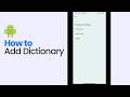 How to Add Dictionary on Keyboard [LATEST]
