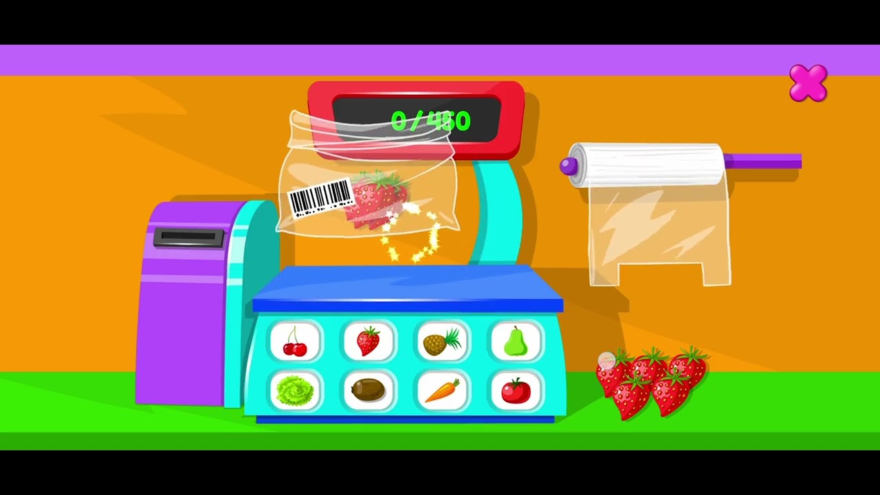 Supermarket game 🛒💜