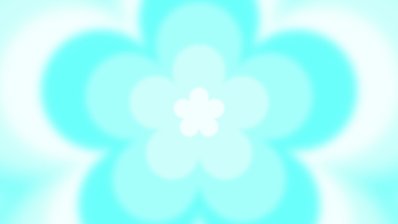 4K 1 Hour Blue Aura Flower Tunnel Loop Aesthetic Background Video Screensaver Mood Light Screen