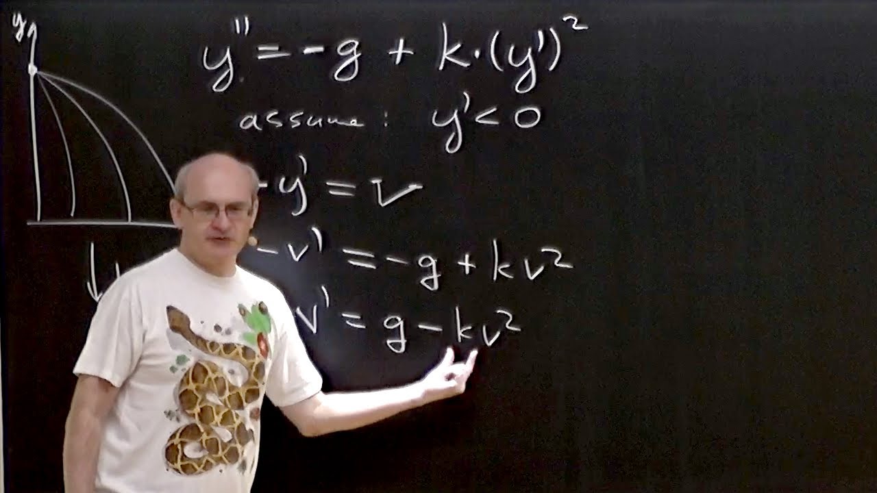 Applications of order 1 ODEs: Draining a tank, free fall