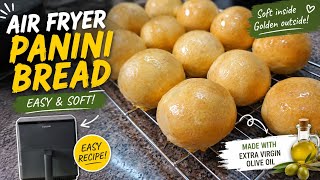 Air fryer Panini all Olio / Easy Italian Bread Recipe (Soft and Airy Bread) / Leney Kitchen screenshot 5