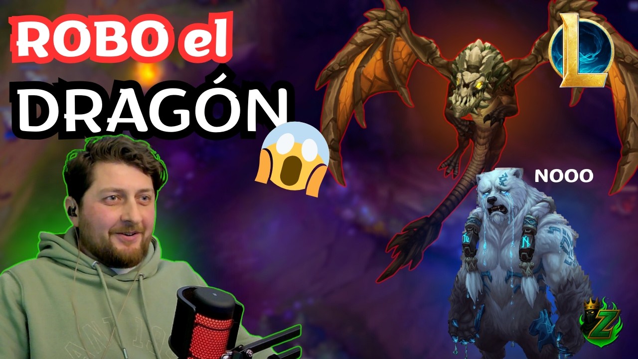 ¡ROBO EL DRAGÓN Y VOLIBEAR LLORA! 😱 | Jungla en Hierro - League of Legends
