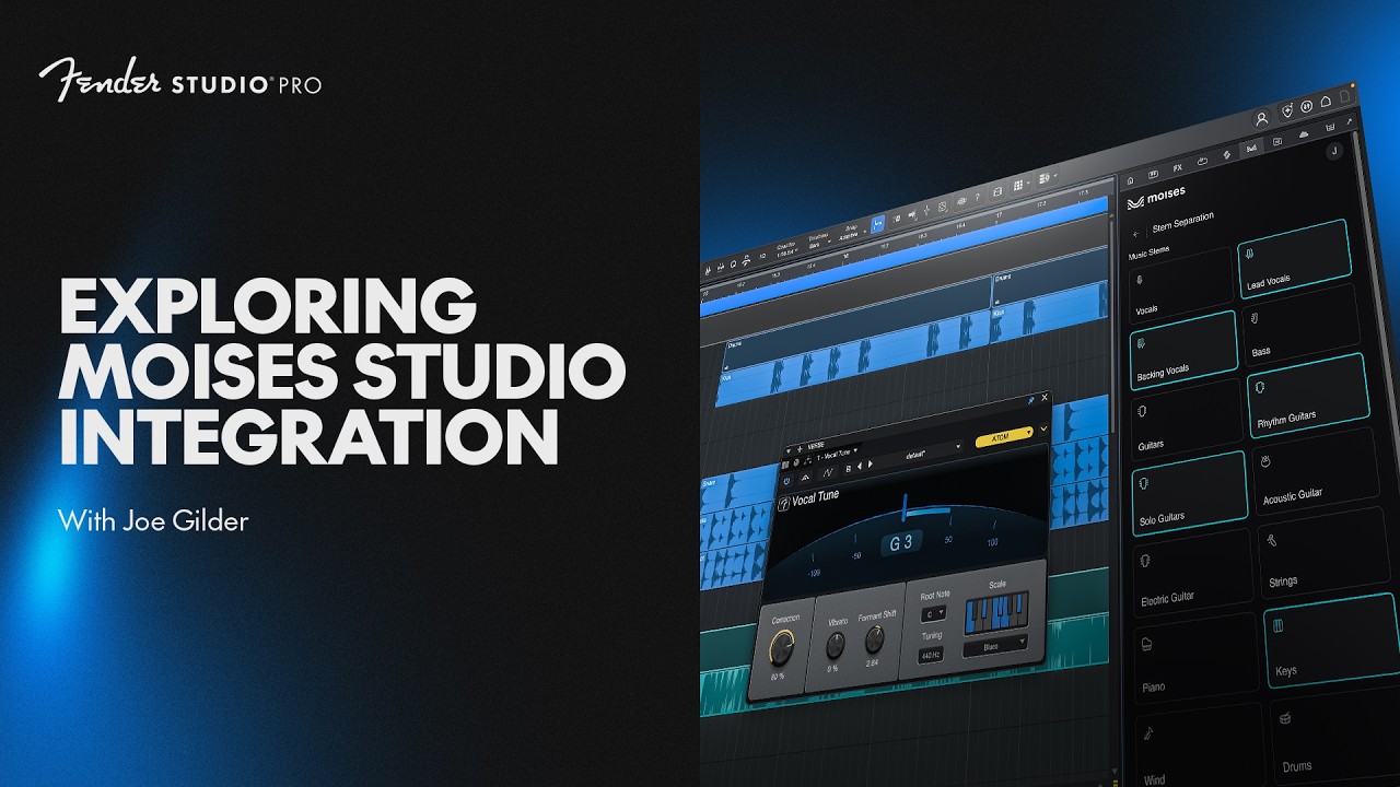 Moises Studio Integration | New in Studio Pro 8.1 | Fender Studio