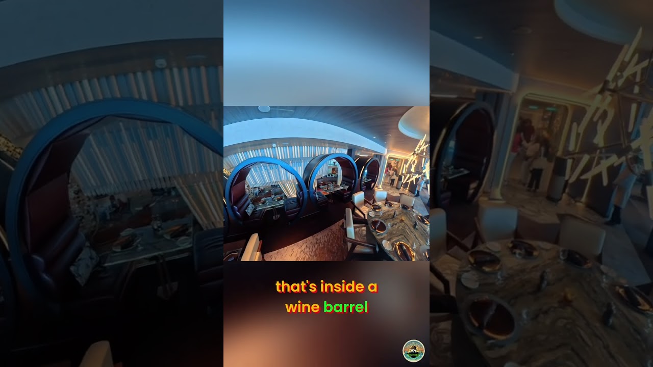 Unique Dining Inside a Wine Barrel #shorts