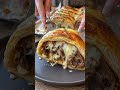 Beef & Cheese Puff Pastry Roll 🥩🧀🥐🔥