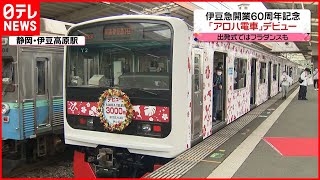 【伊豆急行】ハワイアンをイメージ　「アロハ電車」運行開始