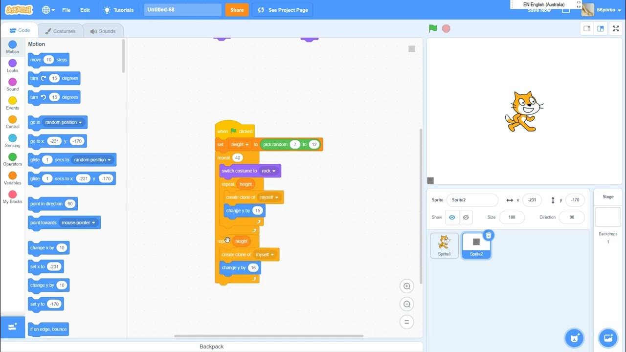 How to make 2D Minecraft in scratch: Part 1 - YouTube