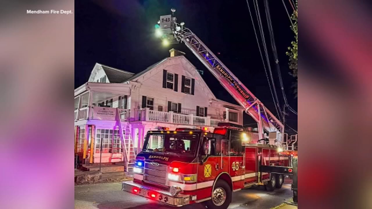 Nearly 300-year-old tavern in Mendham, New Jersey damaged by fire