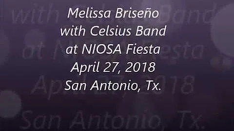 Melissa Briseno with Celsius Band at NIOSA, April ...