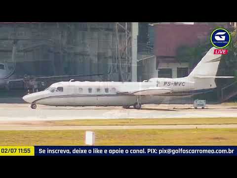 Operação Aeromédica da Brasil Vida Táxi Aéreo no Aeroporto de Congonhas - PS-MVC