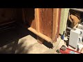 how to raise shed to allow replacement of a rotten plywood floor