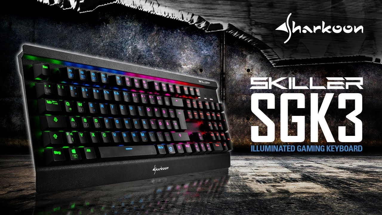 Sharkoon SKILLER MECH SGK3 ILLUMINATED GAMING KEYBOARD PT Layout
