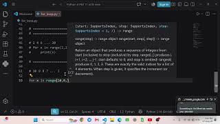 for loop, break, continue, string part 1