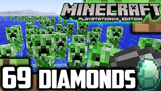 BIG GREEN DICKS! | MINECRAFT PS4 Survival Gameplay Part 3 | Search for 69 Diamonds
