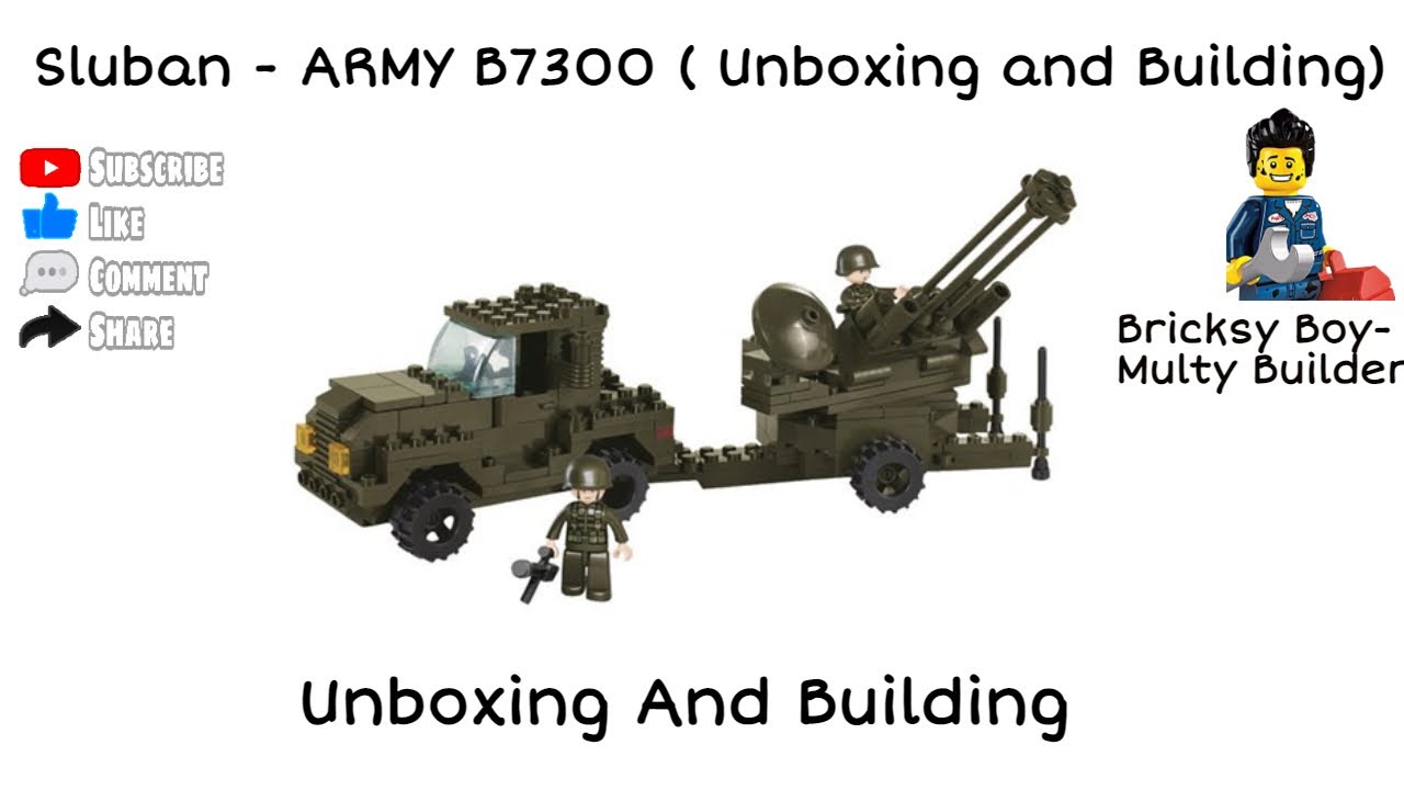 Sluban - ARMY B7300 ( Unboxing and Building)